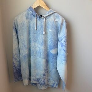 Nike Light Blue Tie-Dye Hoodie